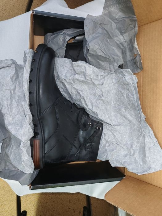 Чудесни мъжки боти от естествена кожа CAT №44