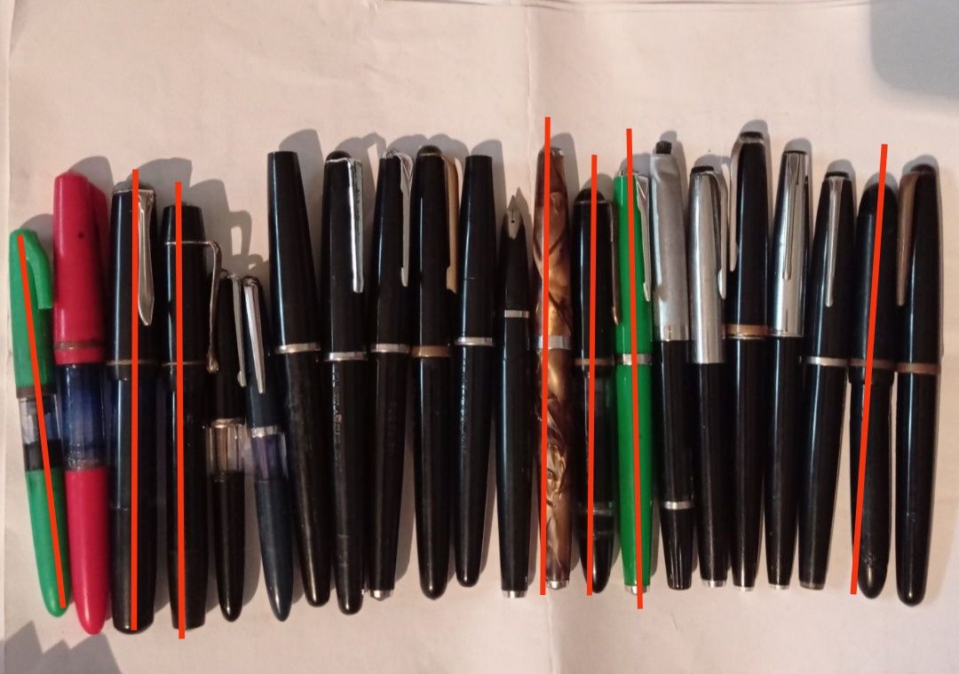 Vând sau schimb stilouri vechi românești și străine(șapte sau vândut).