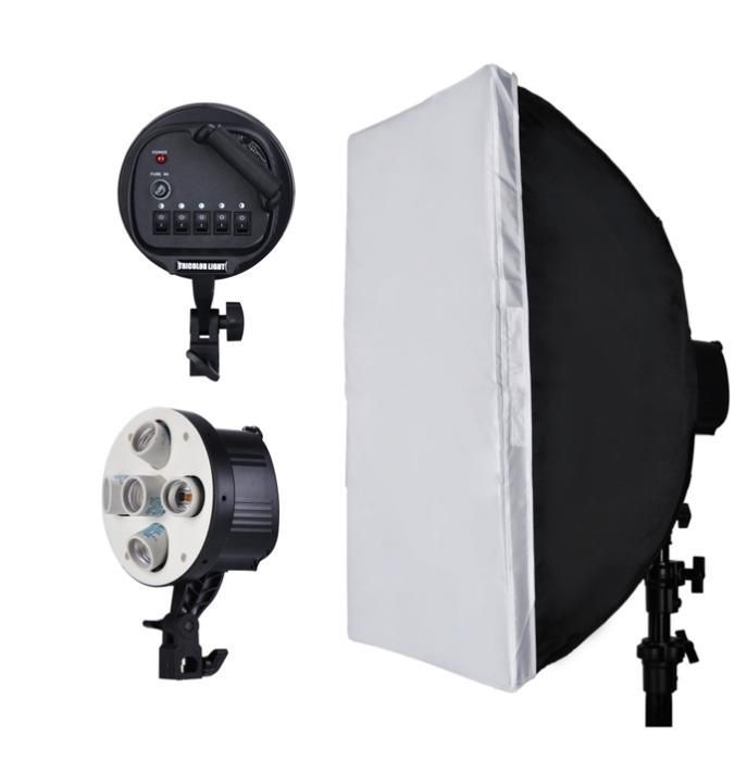 Studio 5 Head Softbox Continuous Diffuser - Kit lampa cu 5 socluri E27