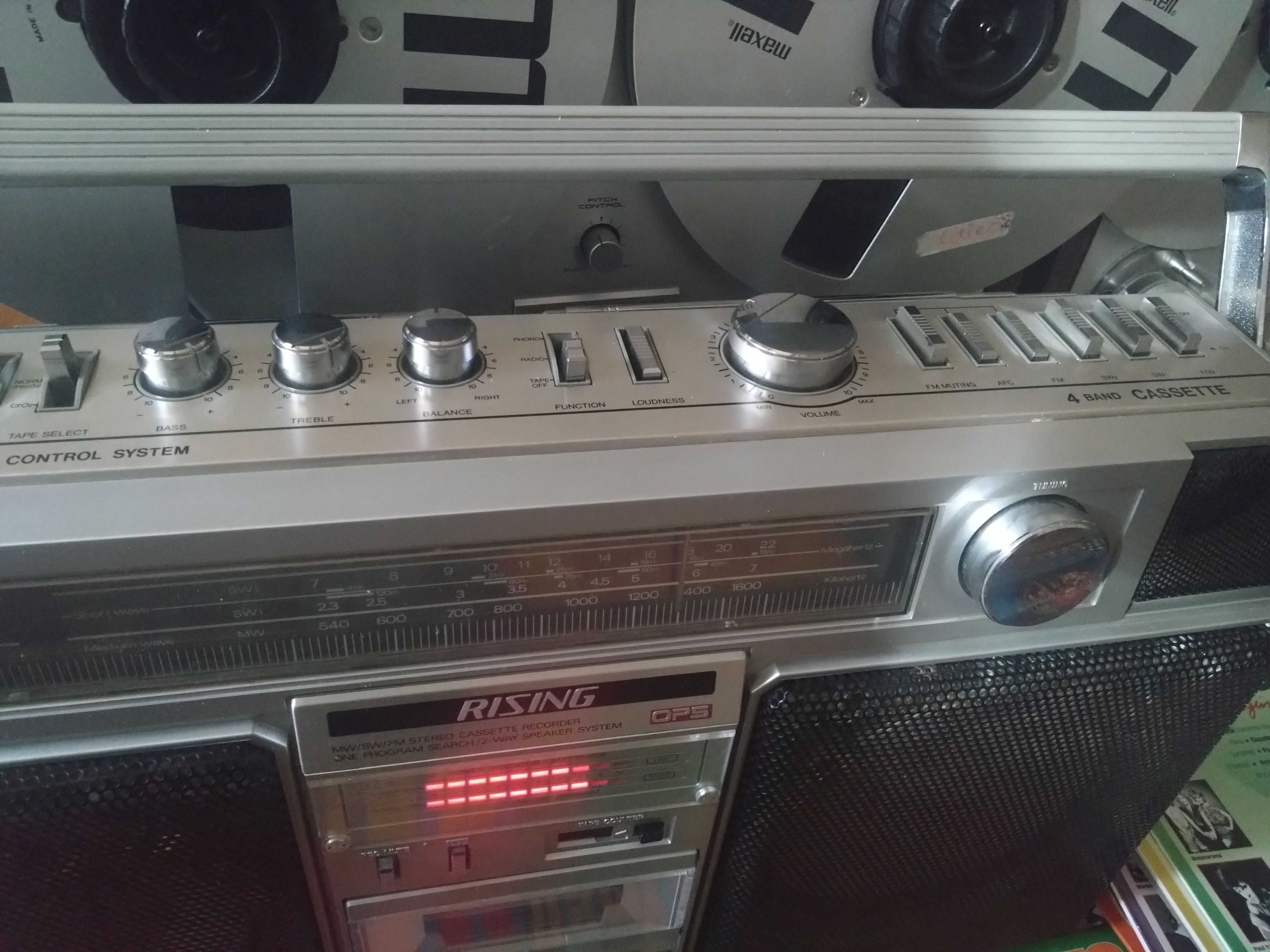 RADIO CASETOFON RISING SRC-2005/OPS/20cm Woofers/Stereo Cass Recorder