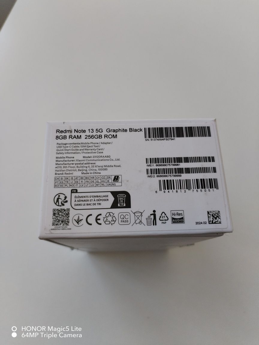 Redmi Note 13 5G 8GB 256GB Нов 24м Гаранция