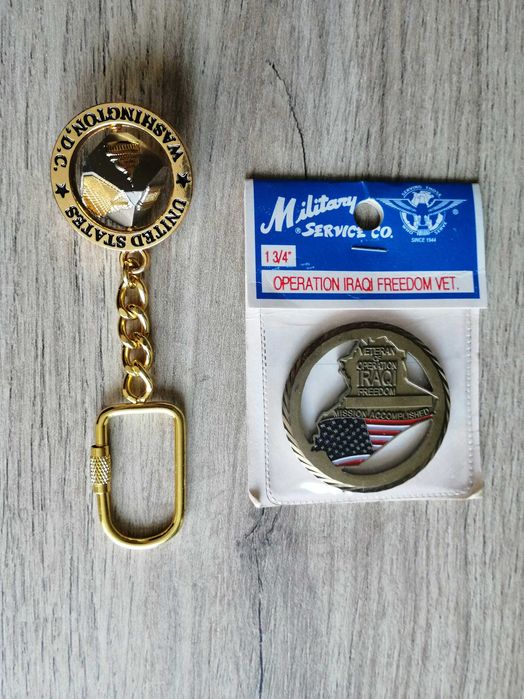 Ключодържатели, броеница, емблеми, ножове