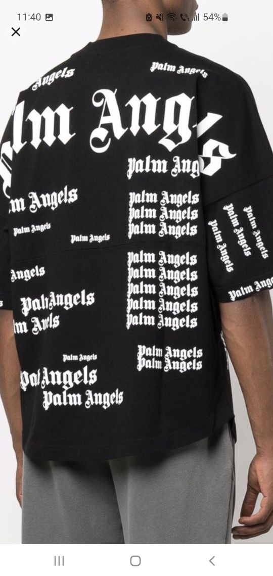 Palm Angels All Over Logo Tee (nu bape, vlone, rick, off white)