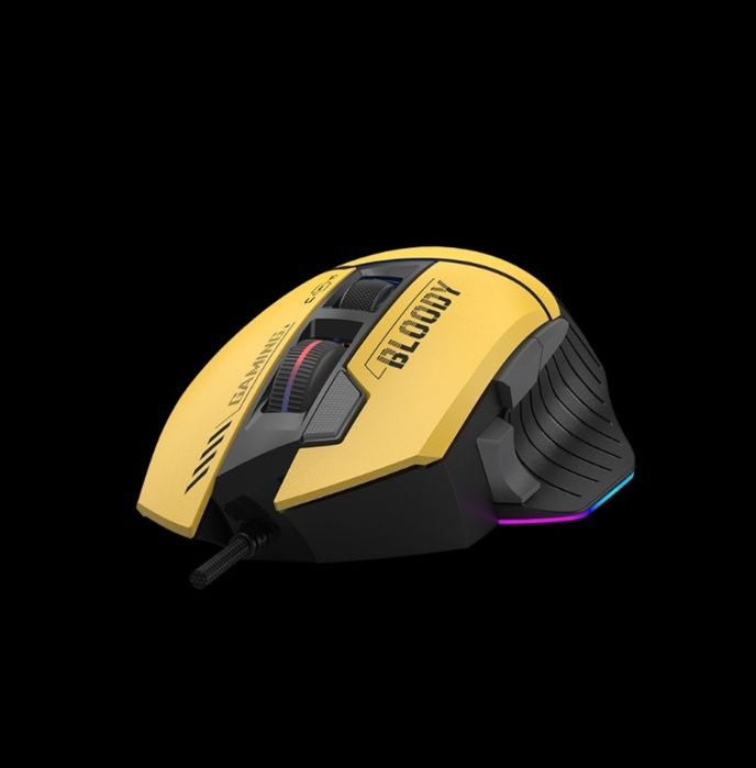 Мышь A4Tech Bloody W95 Max Sports желтый/серый оптическая (12000dpi) U