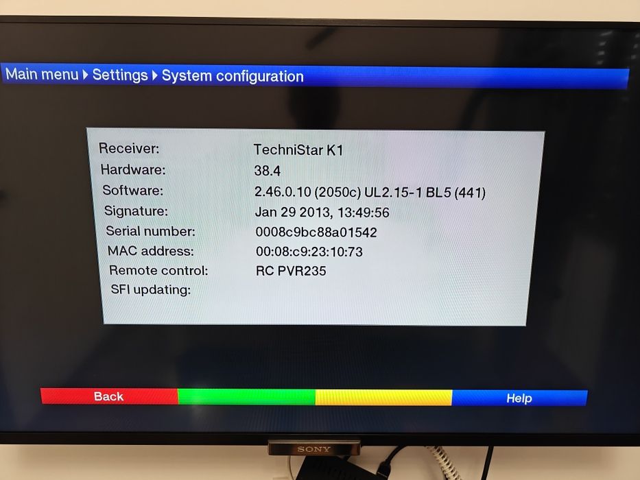 Vand Technisat DVB C
