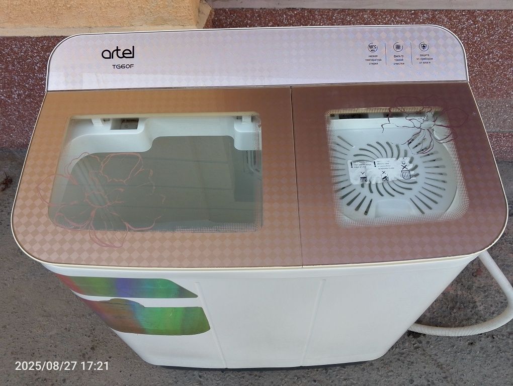 Artel 6 kg  polavtomat sotiladi 6 oy garantiya