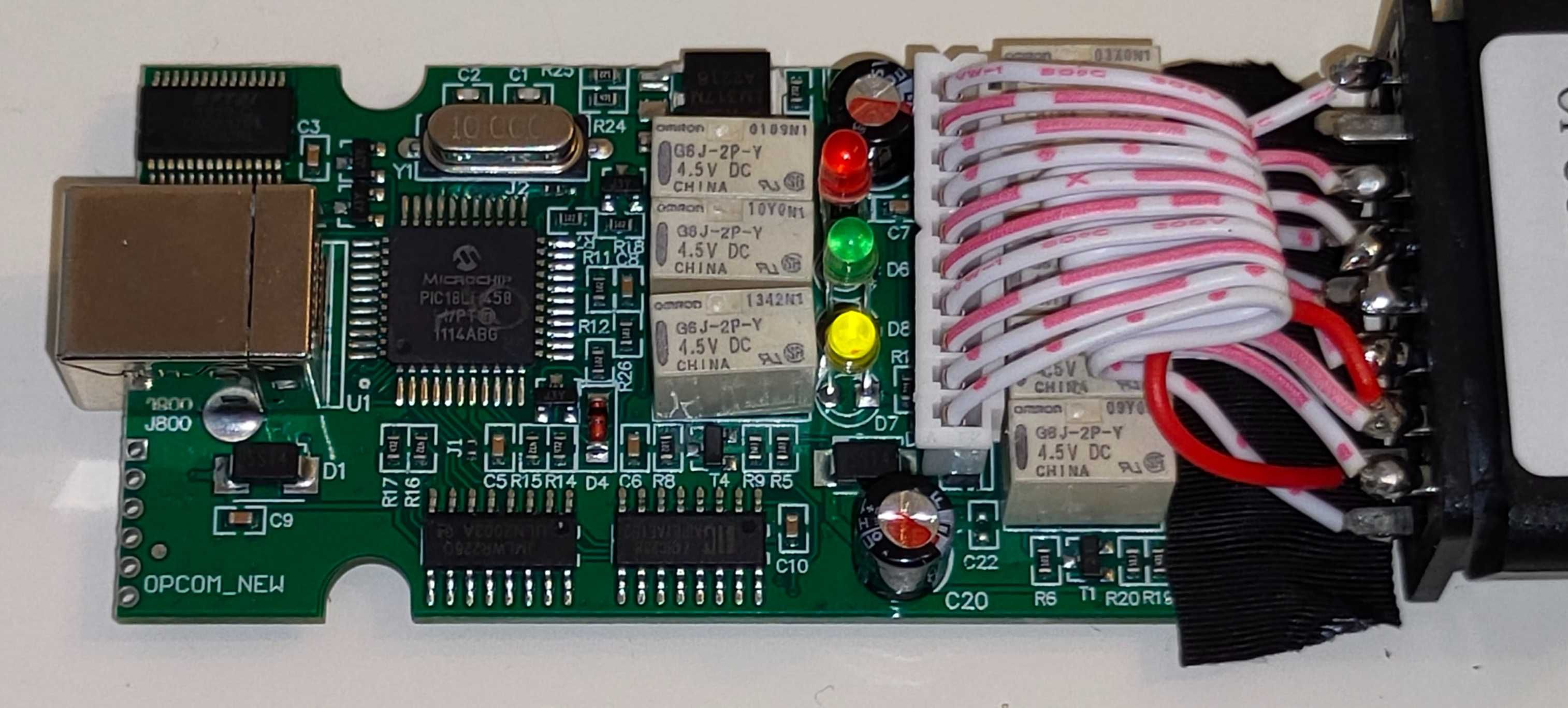 Tester OPEL OPCOM 2021  - firmware original 1.67 - Pic18f458 ori