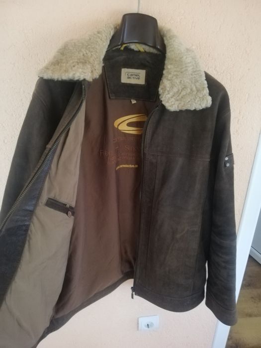Geaca piele bărbati Camel Xl