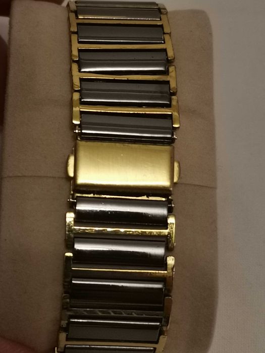 RADO DIASTAR Date Ceramic Gold Watersealed SAPPHIRE CRYSTAL 160.0395.3