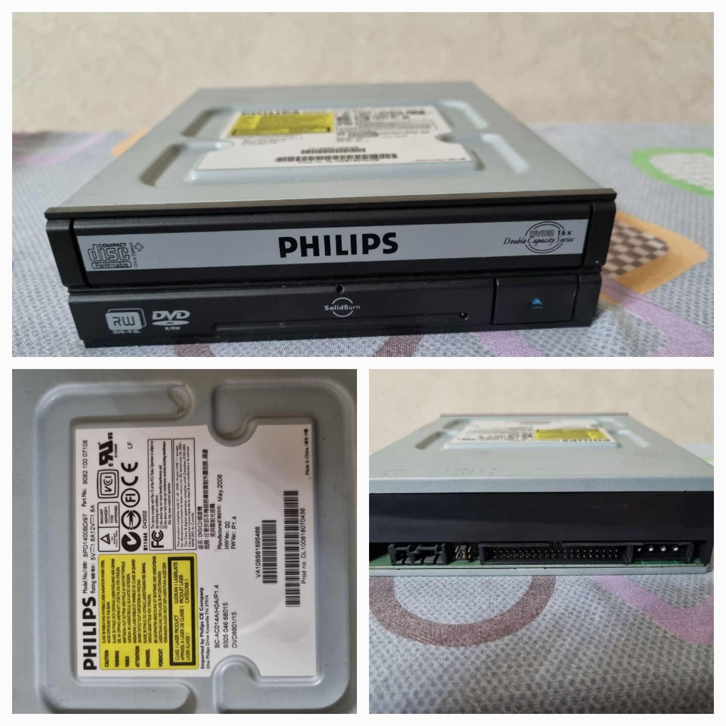 DVD-RW приводы Sony, Philips