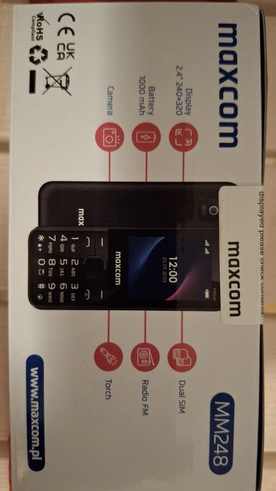 Telefon mobil Maxcom MM248 – Nou, Sigilat