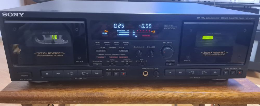 Dublu deck Sony TC WR770 telecomanda