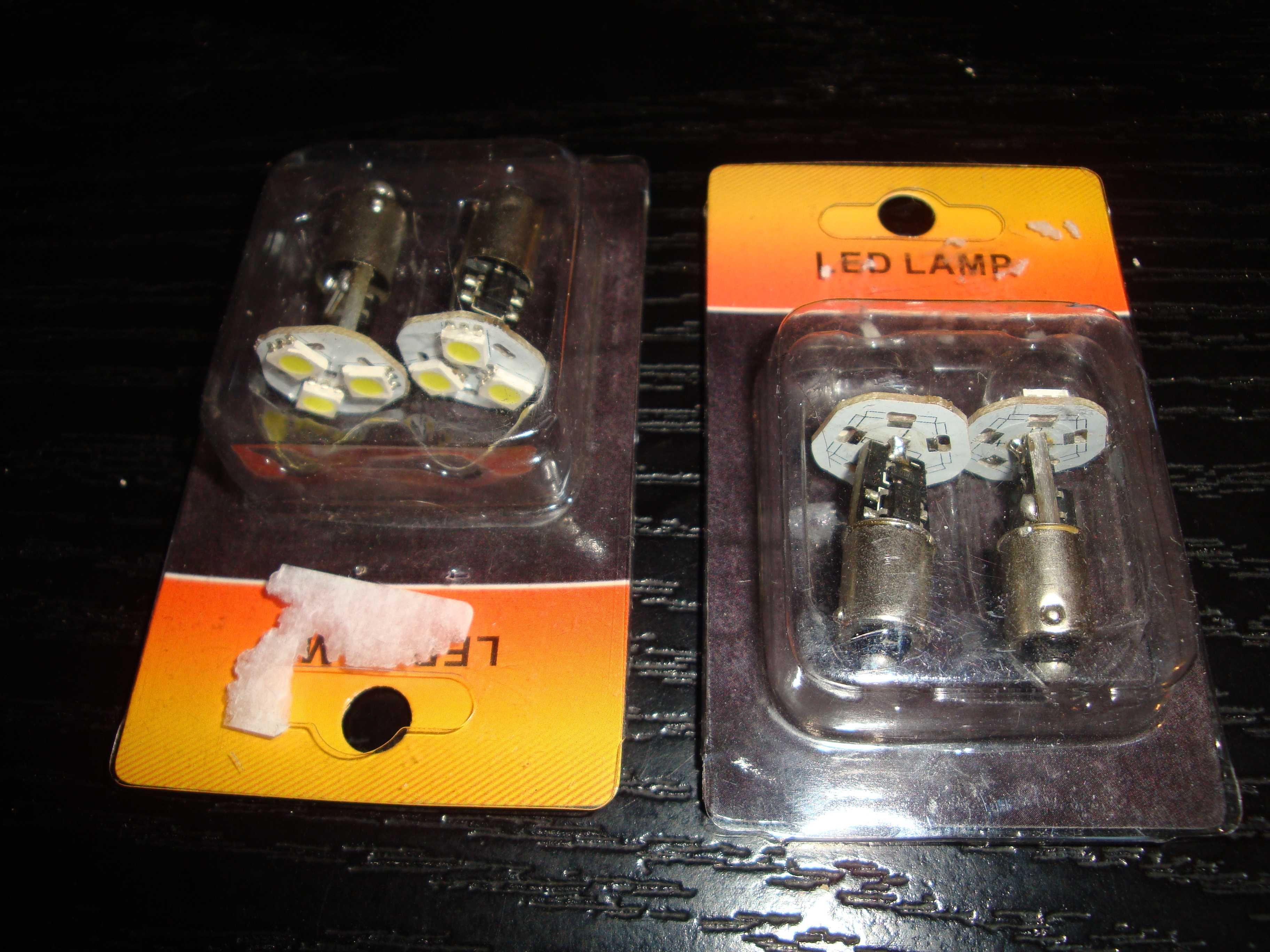 set bec auto led T4W cu led SMD alb rece Transport gratis