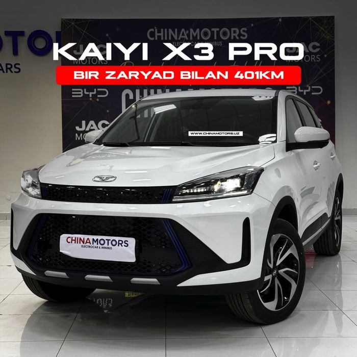 Elektromobil Kaiyi foizsiz bo’lib tolashga