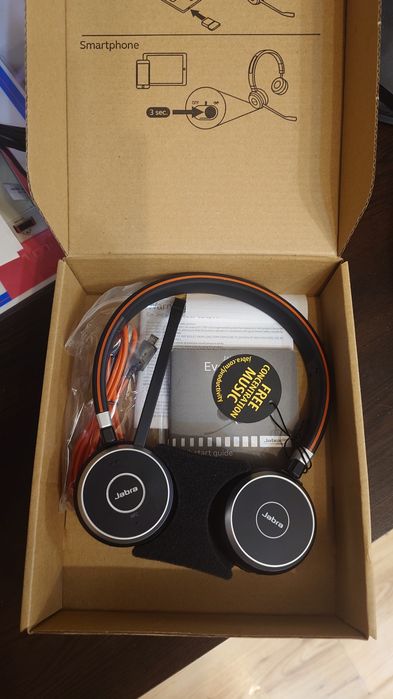 Професионални безжични слушалки Jabra Evolve 65 / чисто нови