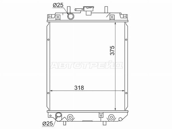 Радиатор Toyota Duet