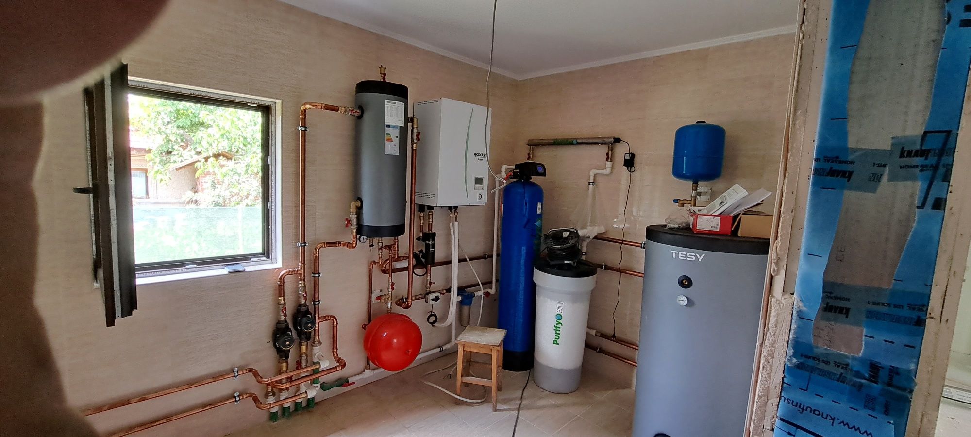 Instalator , Încălzire în pardoseală , Montaj centrale