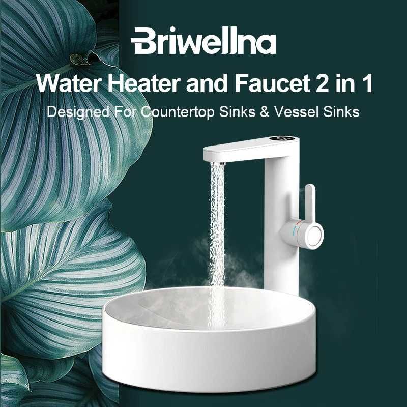 Проточен смесител с нагревател Briwellna BP23-White