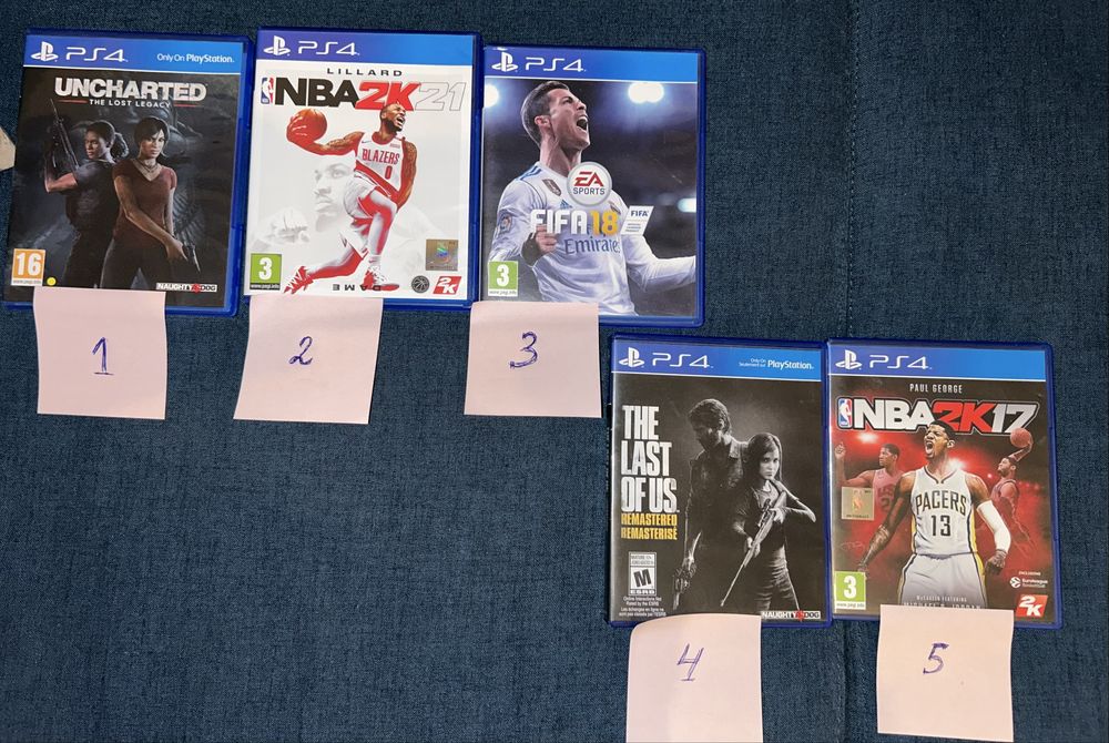 Промоция 5 бр. игри за PlayStation 4