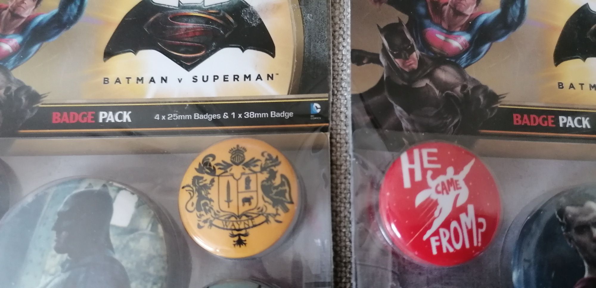 Set 5 Insigne Batman Superman DC Comics