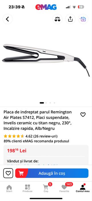 Placa de indreptat parul Remingnton