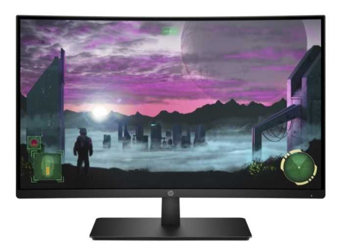 Monitor curbat LED VA HP 27", Full HD, FreeSync, Display Port, Negru