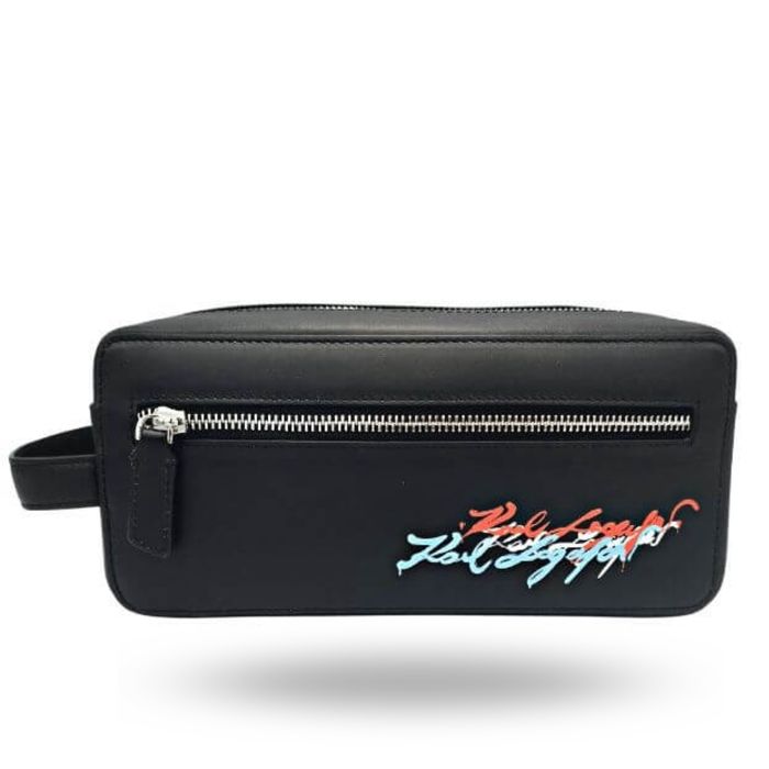 Оригинална козметична чанта Karl Lagerfeld 23UM3221 999 Black