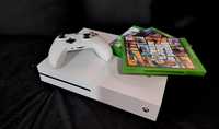 Vând Xbox One S 500GB 1 controller alb și 3 Jocuri CD