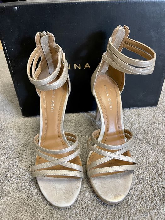 Pantofi sandale sclipici 38/39 Anna Cori