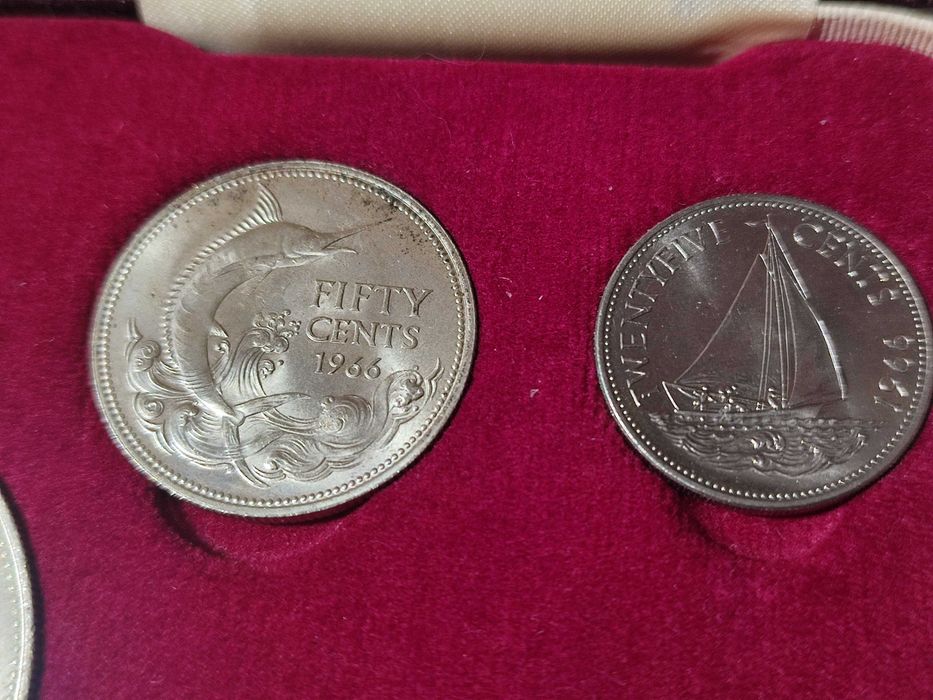 Лот БАХАМИТЕ (бахамските острови) 1966 г. (сребро)