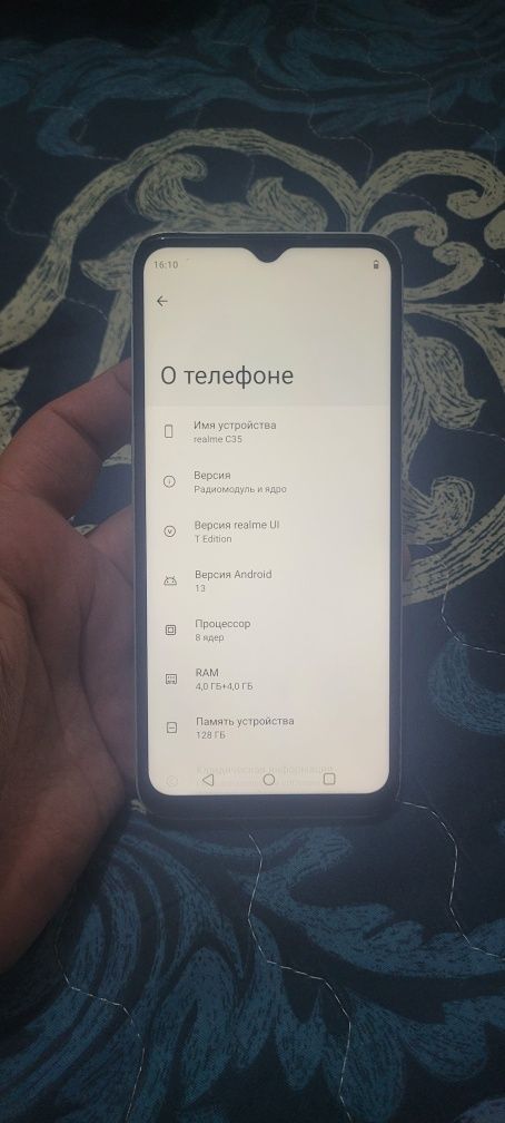 Realme C35 8/128GB Green Igravoy Original Sastayani Otlichni Yaxshi