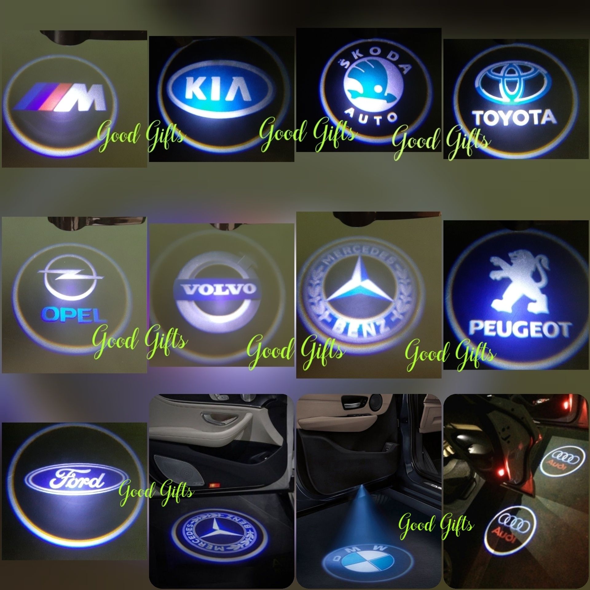 LED logo лого проектор за врати BMW AUDI Mercedes VW и др.