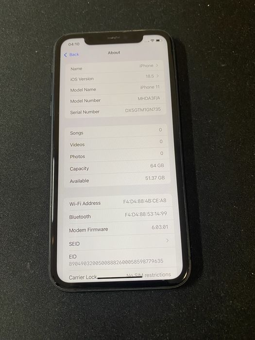 Apple iPhone 11 64gb id-xxl2984