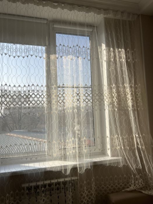 Молочное кружево, шторы