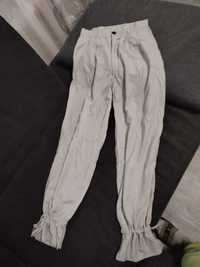 Нов сатeниран панталон с връзки на крачолите Shein