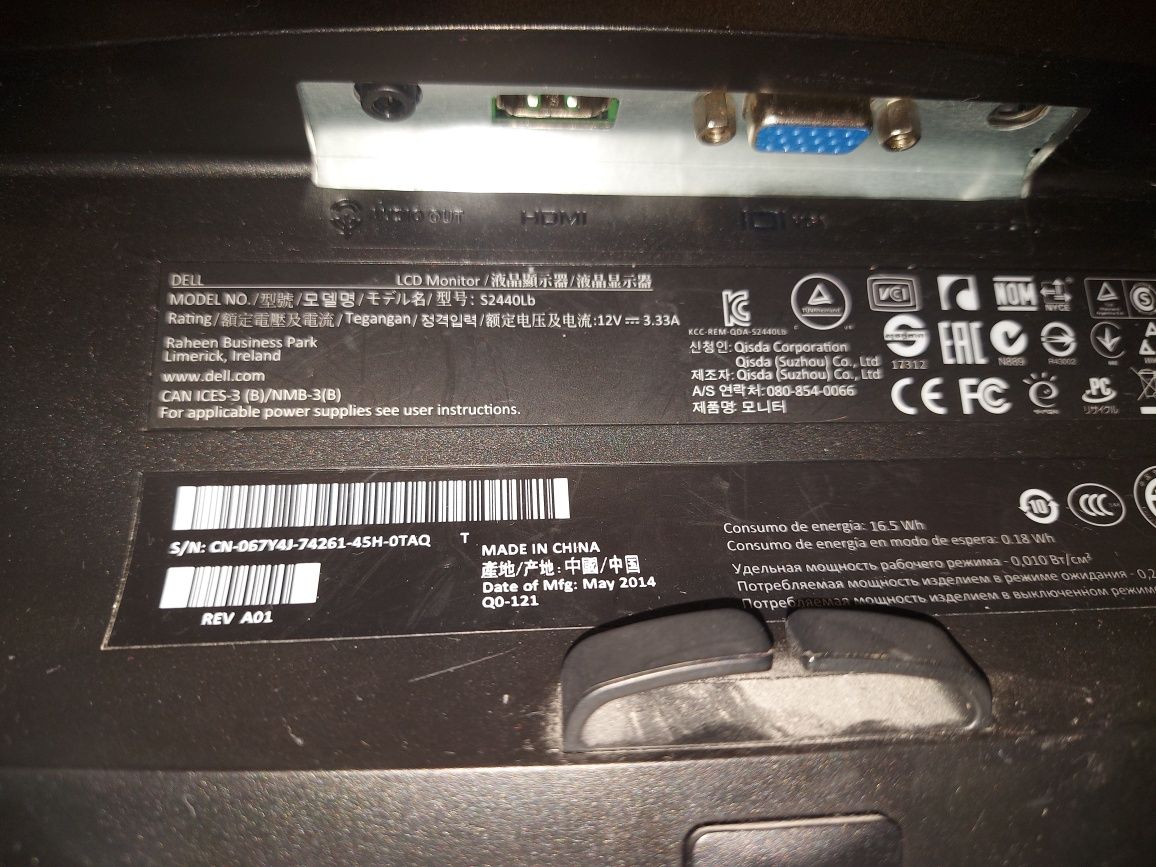 Монитор Dell 24 диагональ