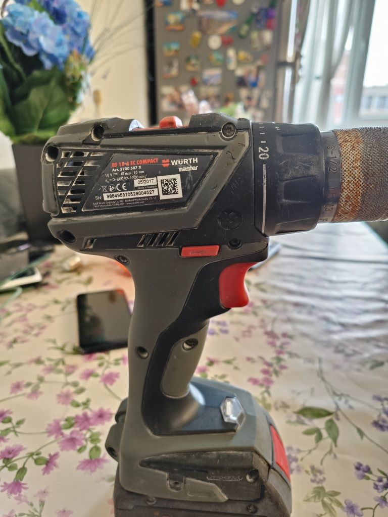 Filetata Bosch GSB 18V-90C și Wurth BS 18A EC Compact