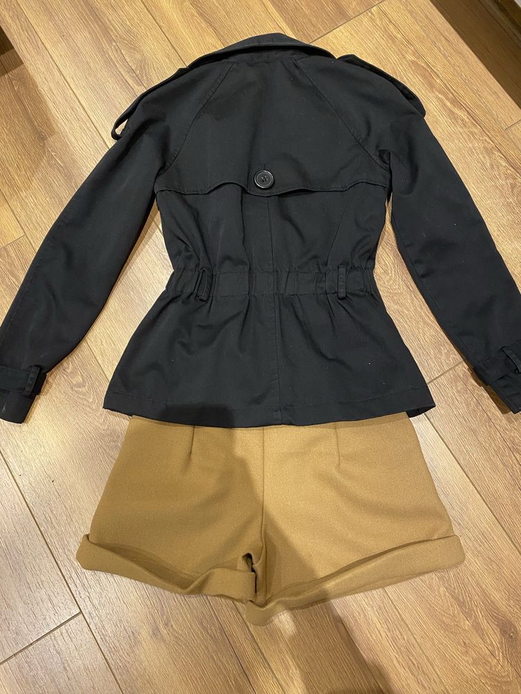 Черно късо яке,сако тренч H&M