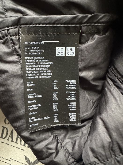 UNIQLO Light Down гъши пух original дамски елек грейка.M