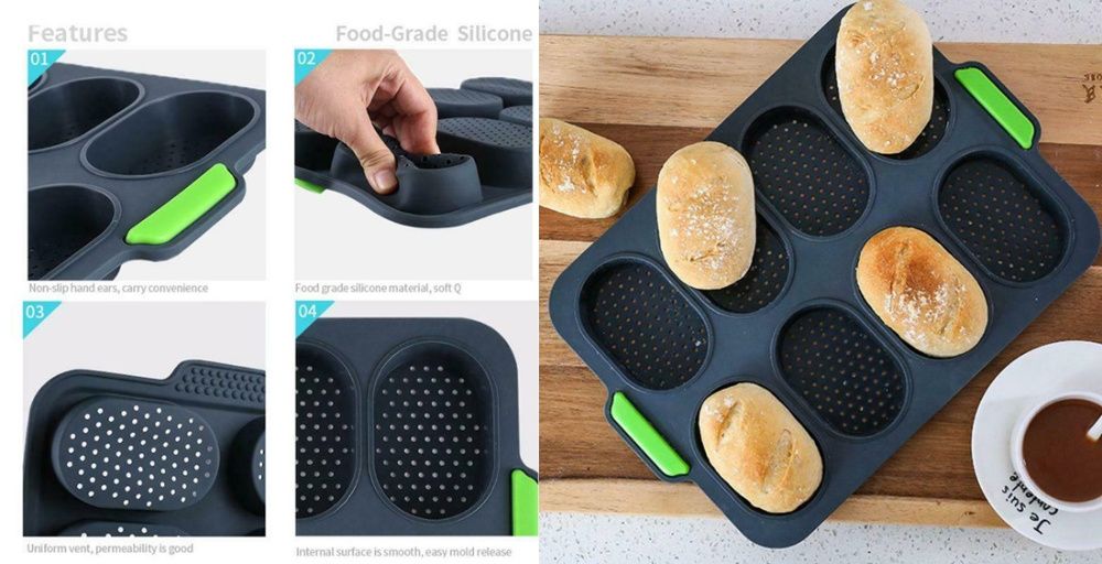 Forma pentru paine sandwich din Silicon! Noua ambalata! Paine acasa!