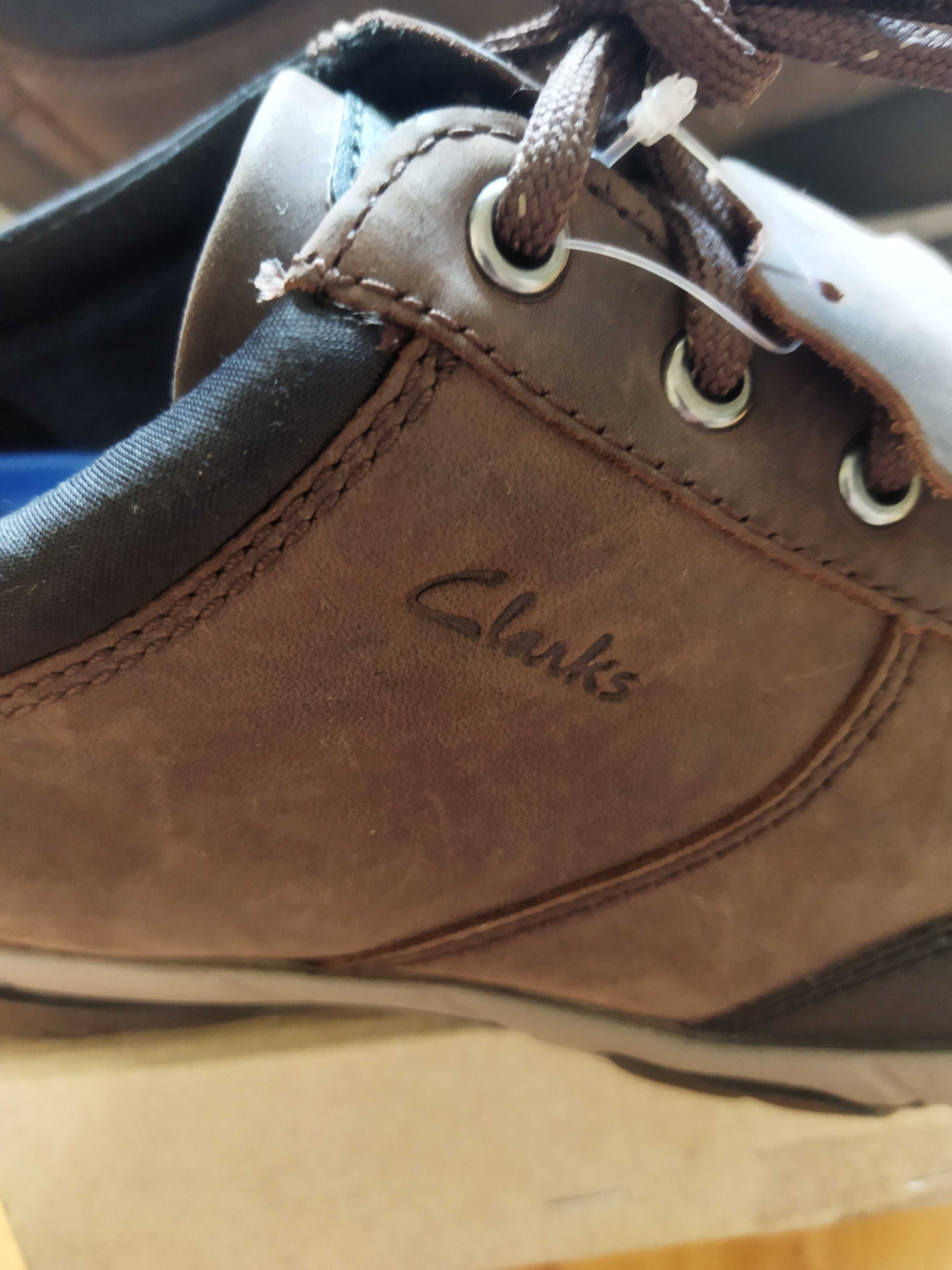 Туфли-ботинки Clarks (Великобритания),нубук,оригинал,новые,р-р 43