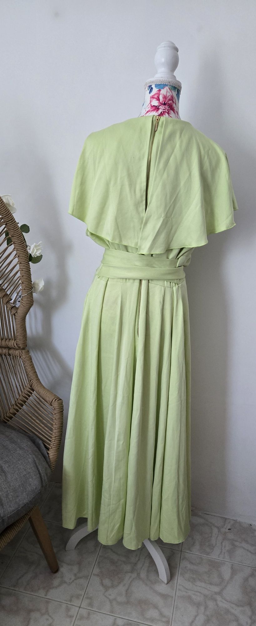 Рокля Closet London лайм ризида 50 52 54 EU 3хл 4хл гръдна: 120-132 см