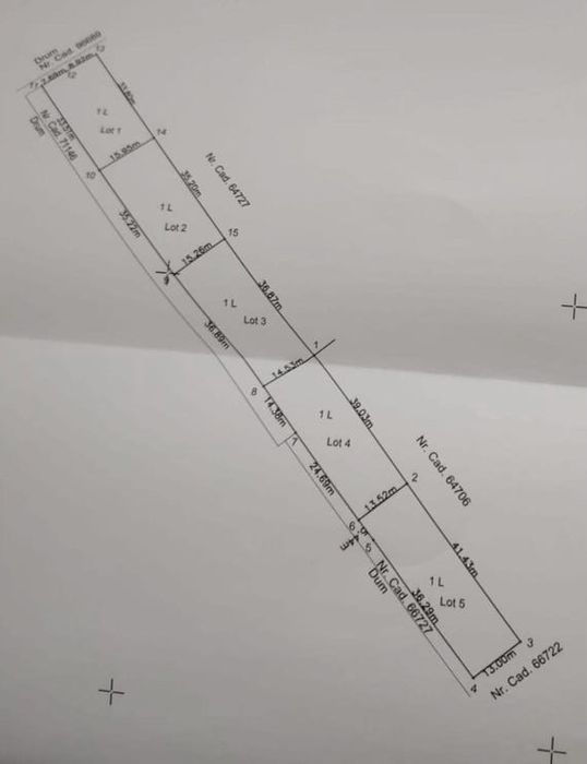 Teren intravilan parcele 550mp Valea Adanca Iasi