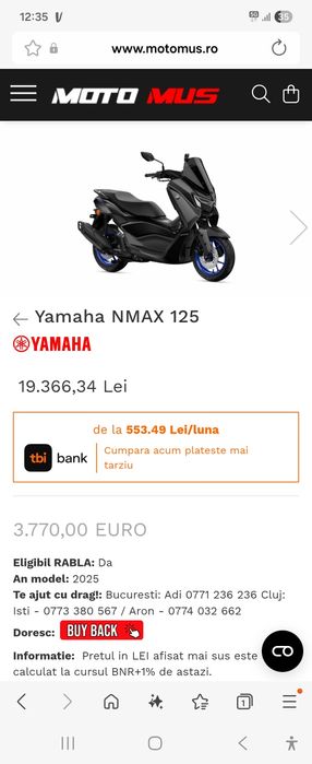 Scooter Yamaha..