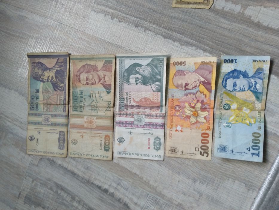 Bancnote vechi diverse monede + monede euro