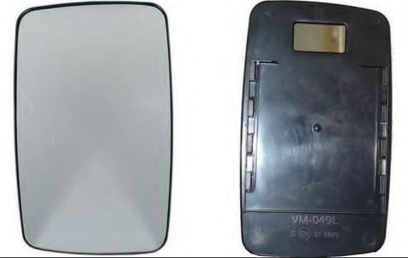 Geam oglinda Mercedes Sprinter 208-414, 01.1995-07.2006, VW LT2 05.1996-12.2005, Dreapta, Crom, Fara incalzire, Convex, View Max, 2D0857522; 6388100116 5062552M