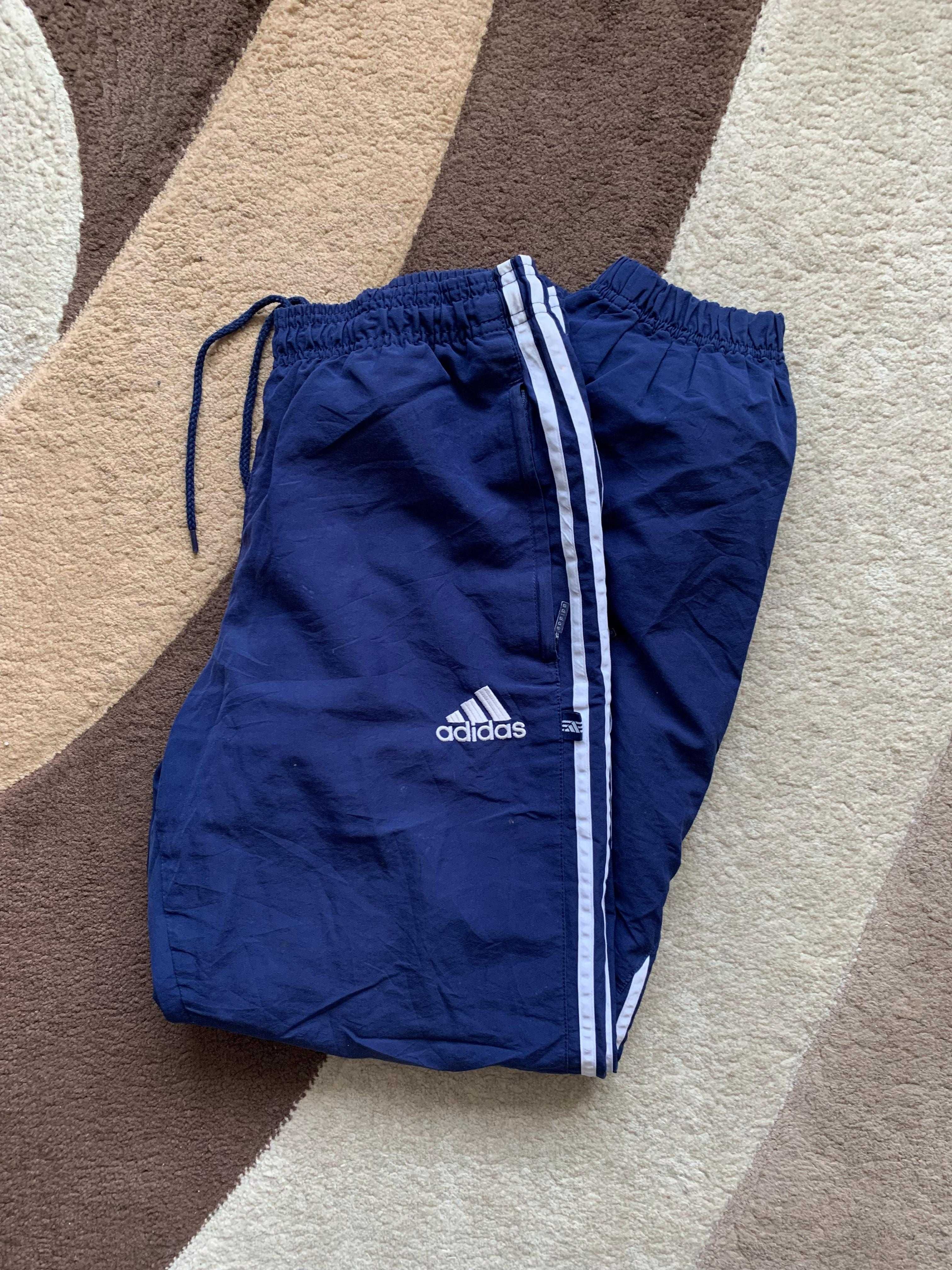 Parachute Adidas Vintage Albastri Marimea M Pantaloni Fas