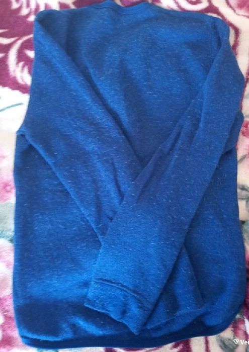 Синя, мека блуза