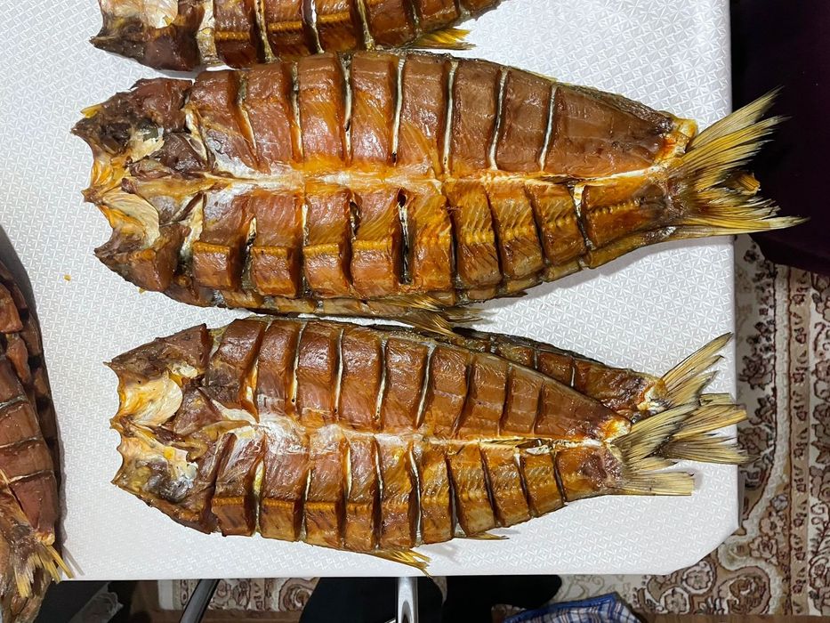 Копченная рыба жерех, стейк сома