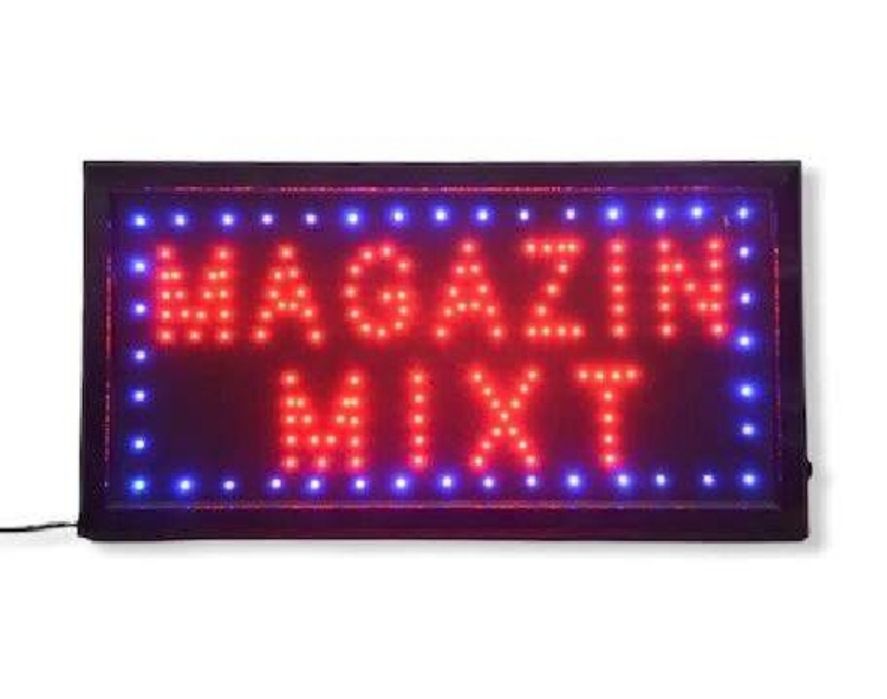 Reclama luminoasa led Bar Welcome,Bar,Pizza,Cazare,Frizerie,Florarie